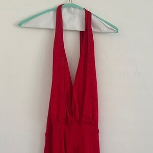 Zara Red Backless Dress
